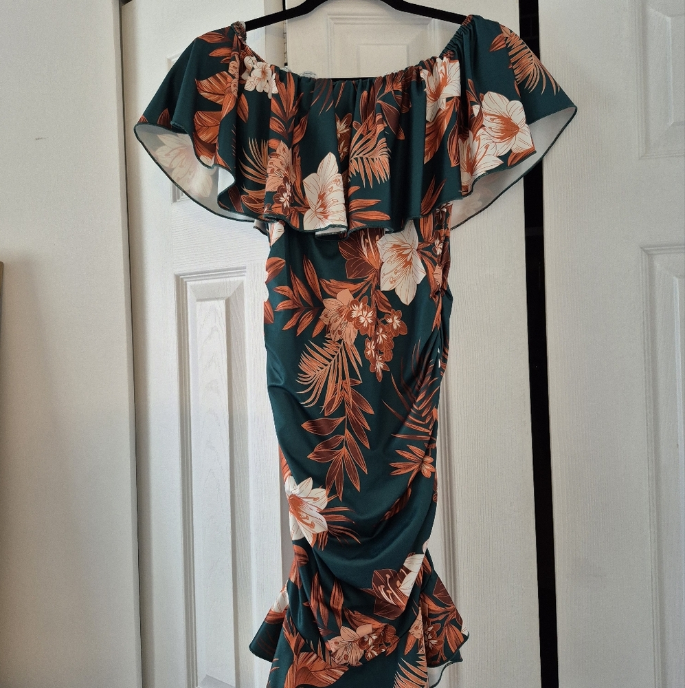 Floral Off-Shoulder Dress